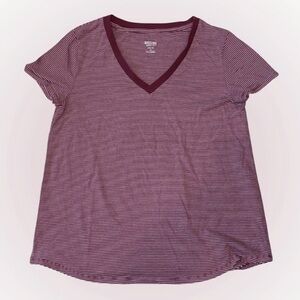 Magenta Striped T Shirt